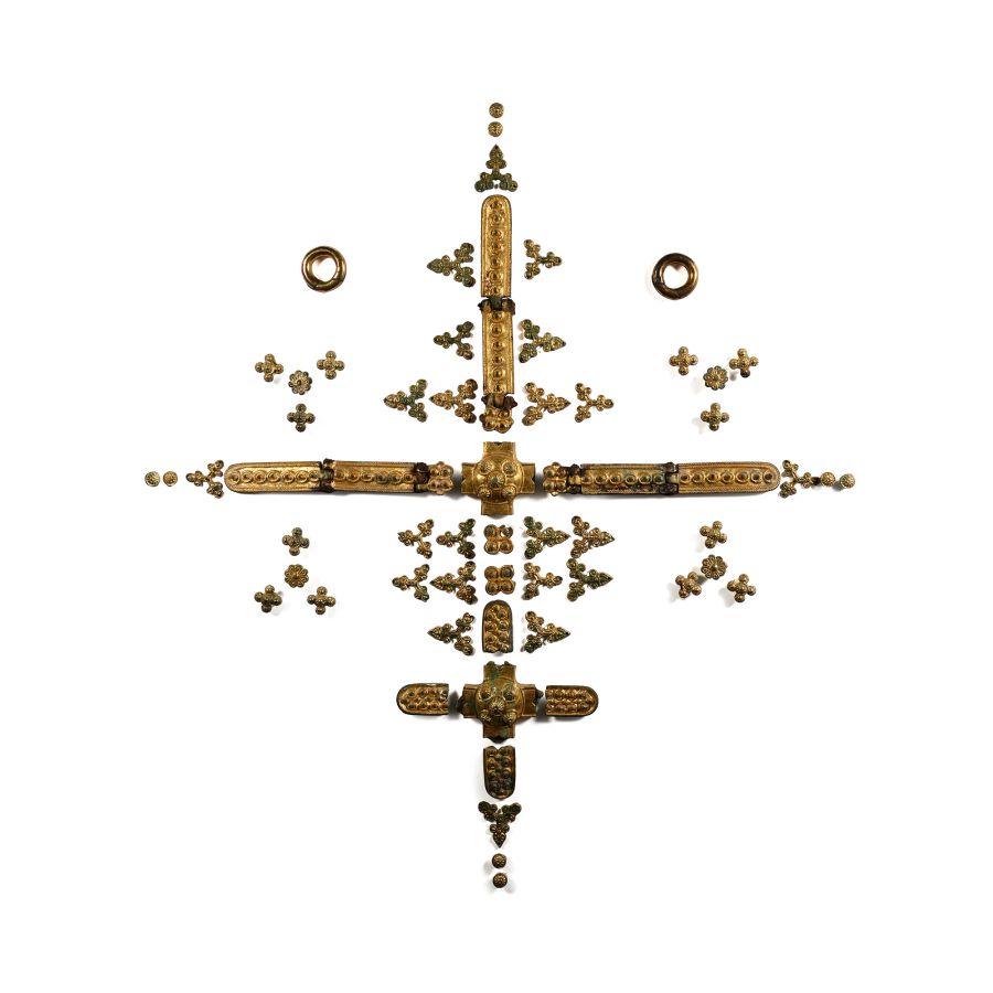 Byzantine Gilt Bronze Horse Harness Decoration Set
