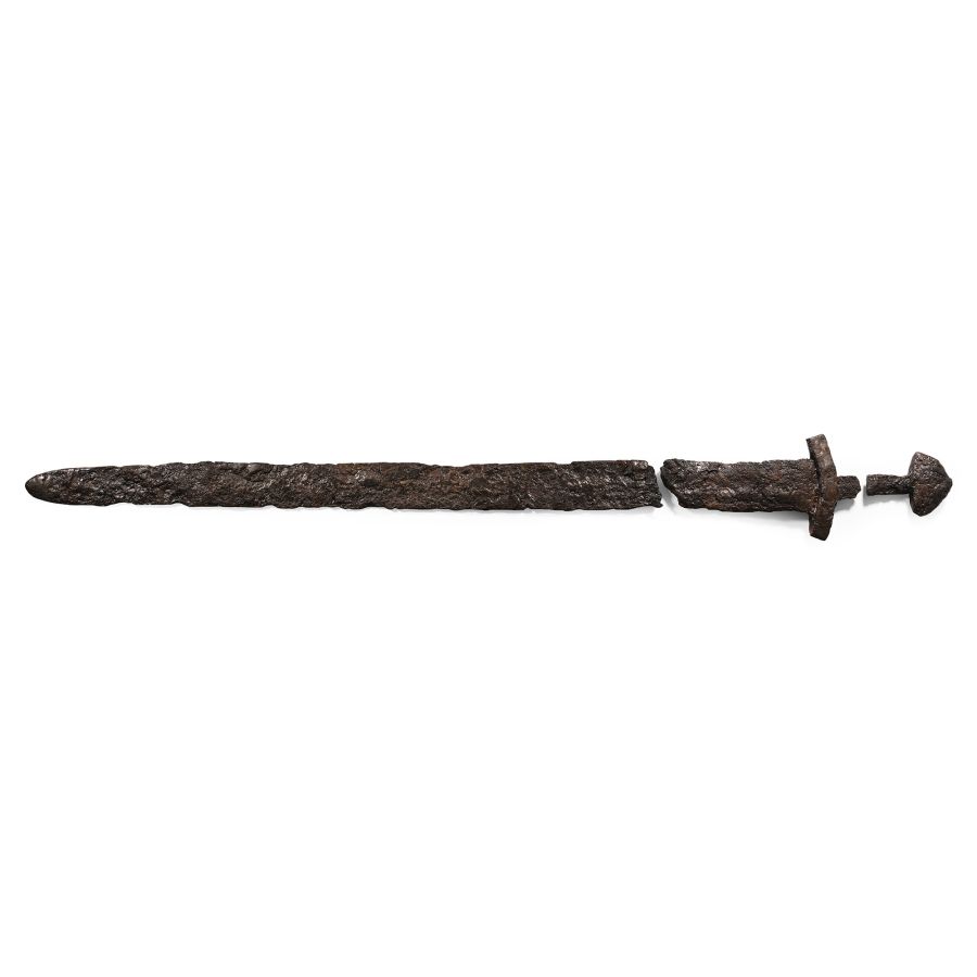 Scandinavian Viking Sacrificed Iron Sword