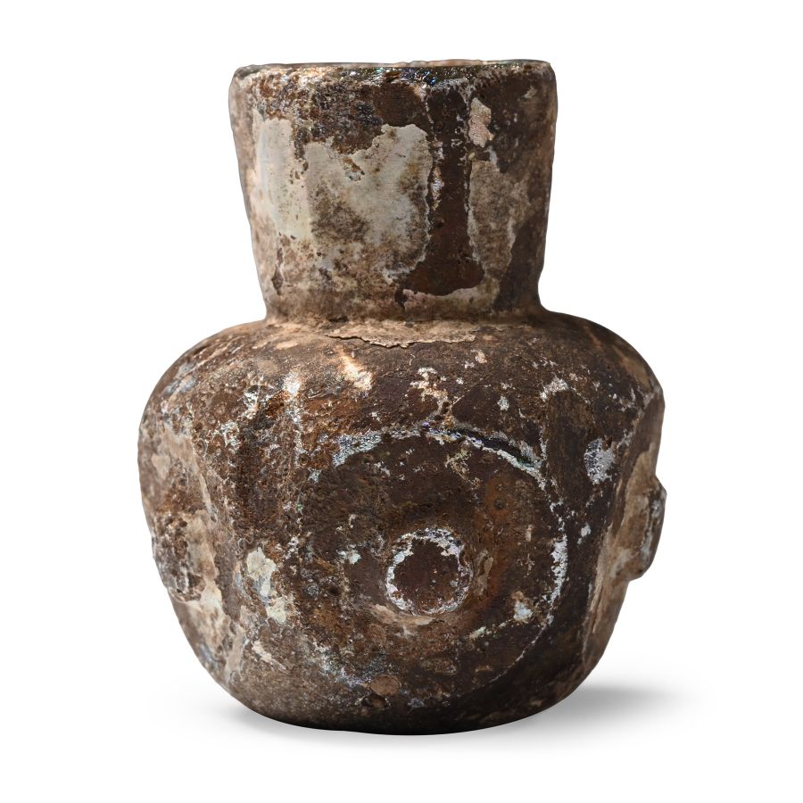 Western Asiatic Mould-Blown Glass Perfume Bottle