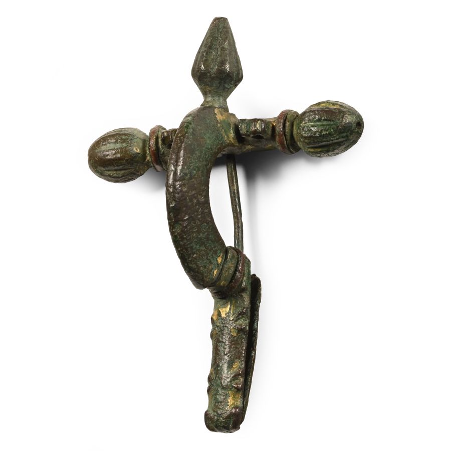 Roman Gilt Bronze Crossbow Brooch