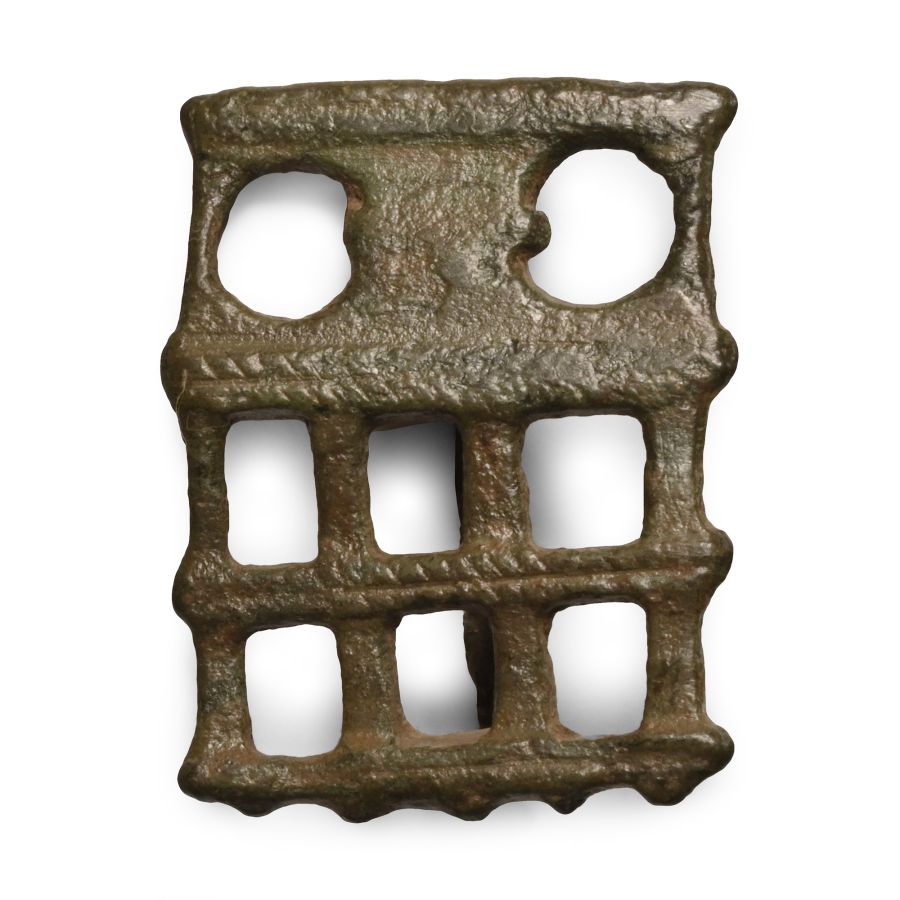 Roman Bronze Camp Gate Plate Brooch