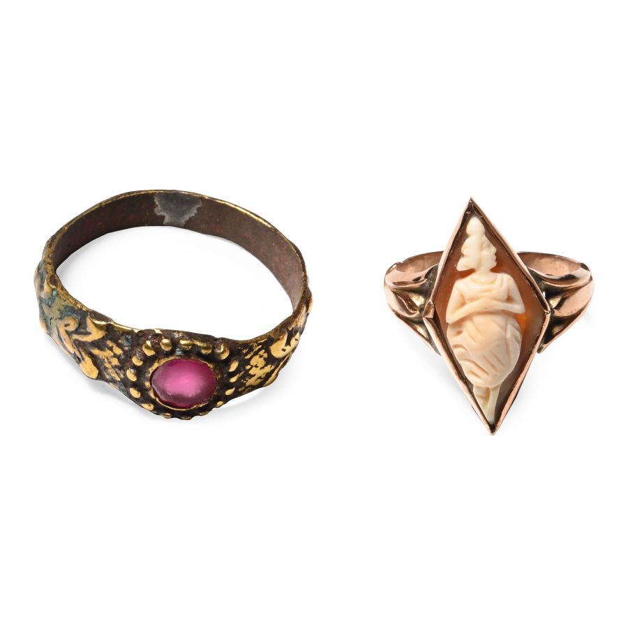 Post Medieval Gold and Other Ring Group