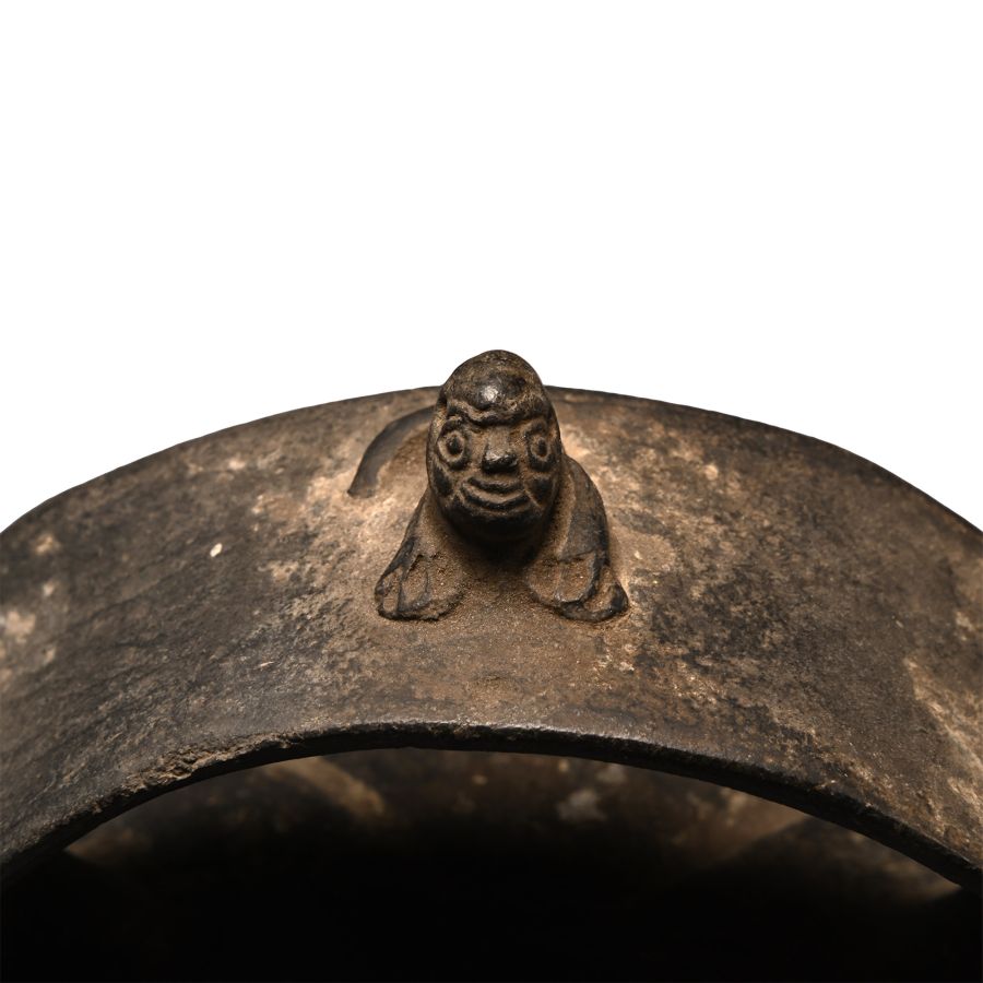 Pre Columbian Black Ware Stirrup-Spout Vessel with Animals