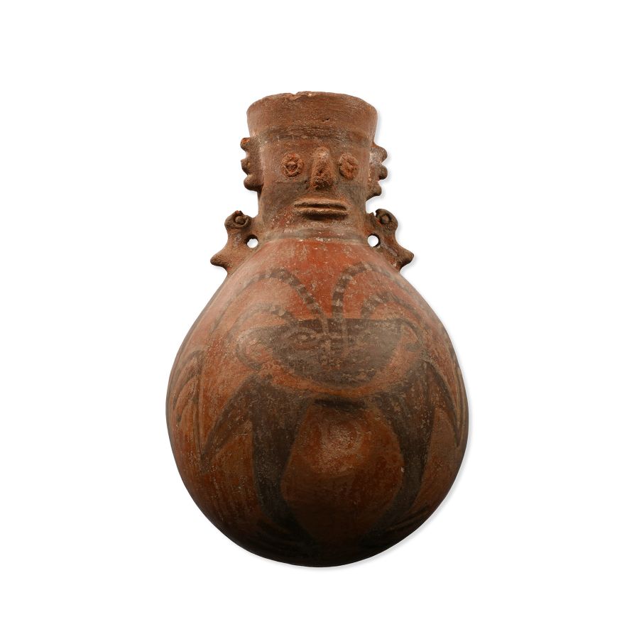 Pre Columbian Red Ware Anthropomorphic Vessel