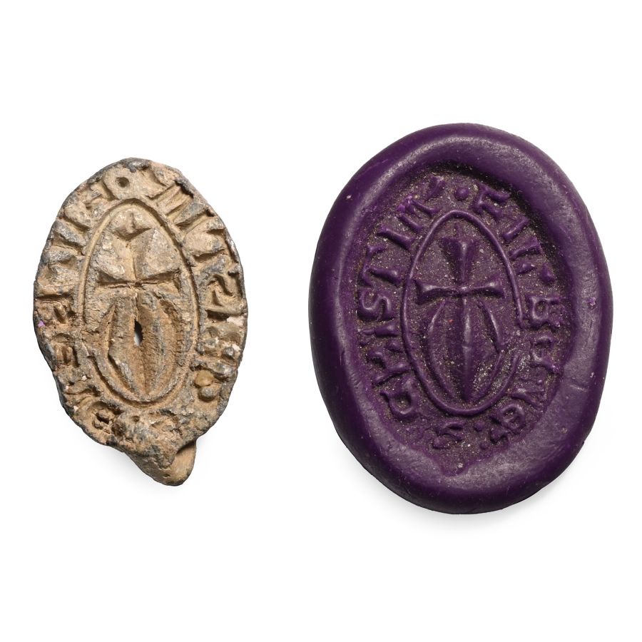 Medieval Lead Seal Matrix for Christine Daughter of Bene