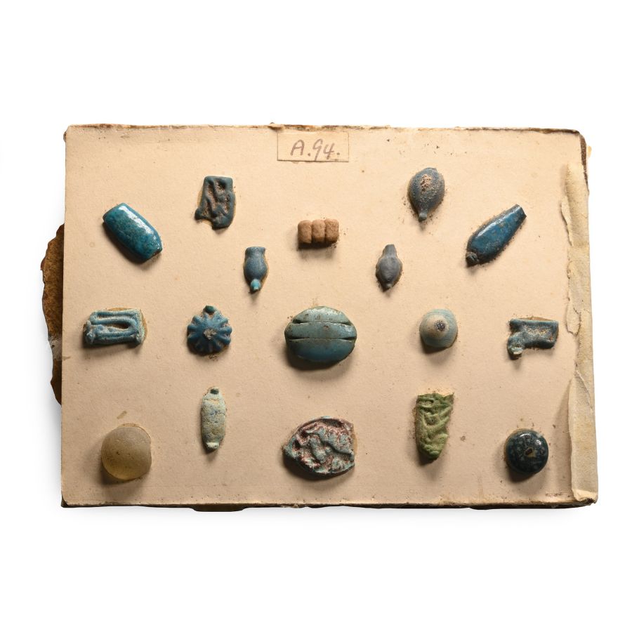 Egyptian Faience Bead and Amulet Collection