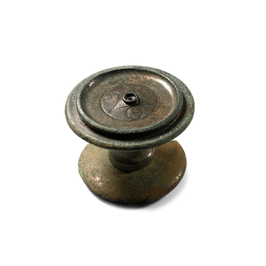 Celtic Iceni Decorated Bronze Horn Cap