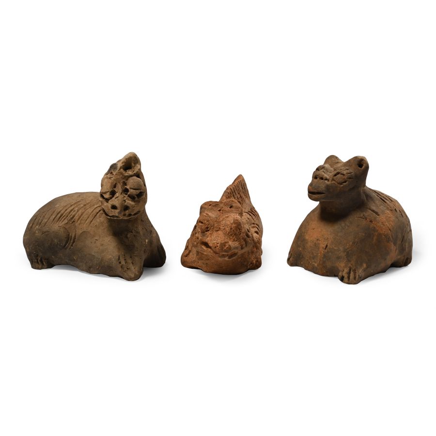 Chinese Yuan Terracotta Animal Group