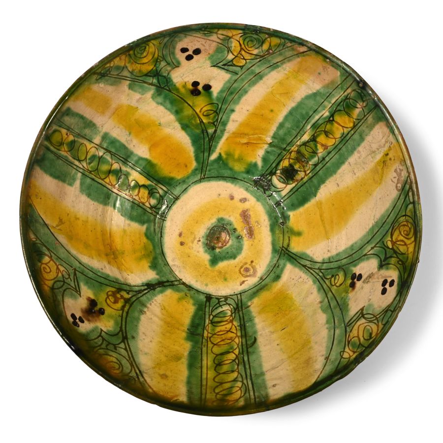 Nishapur Terracotta Glazed Bowl