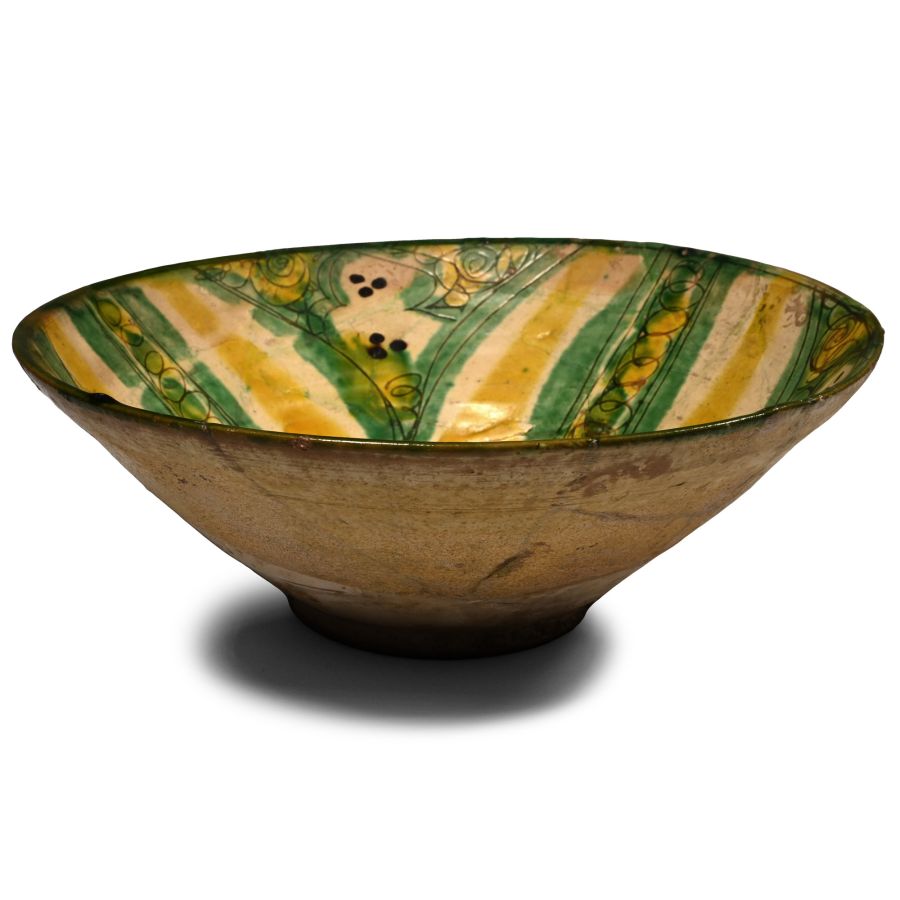 Nishapur Terracotta Glazed Bowl