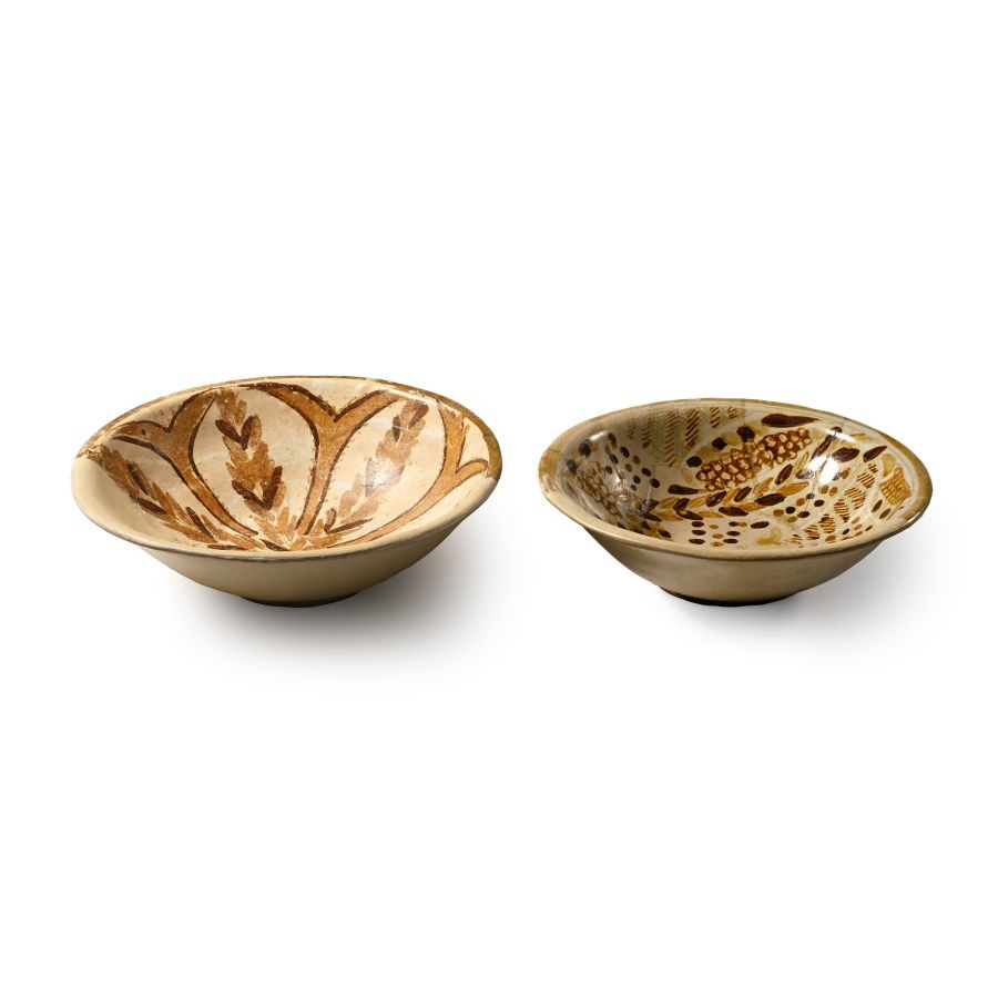 Abbasid Three-Colour Lustre Pottery Bowl Group