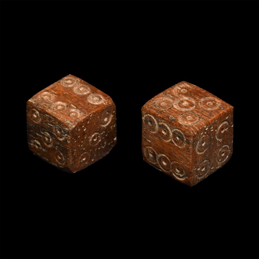 Roman Bone Dice Pair