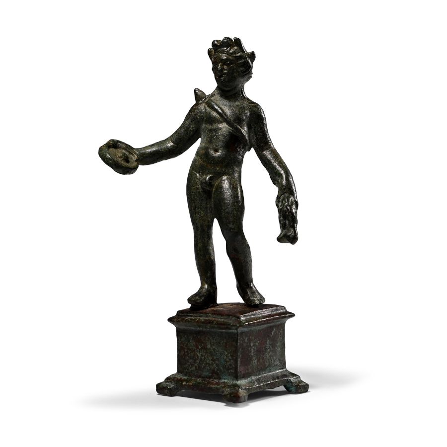 Roman Bronze Apollo Statuette