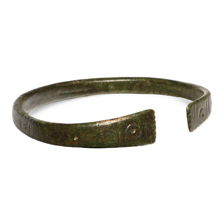 Late Roman Decorated Bronze Bracelet