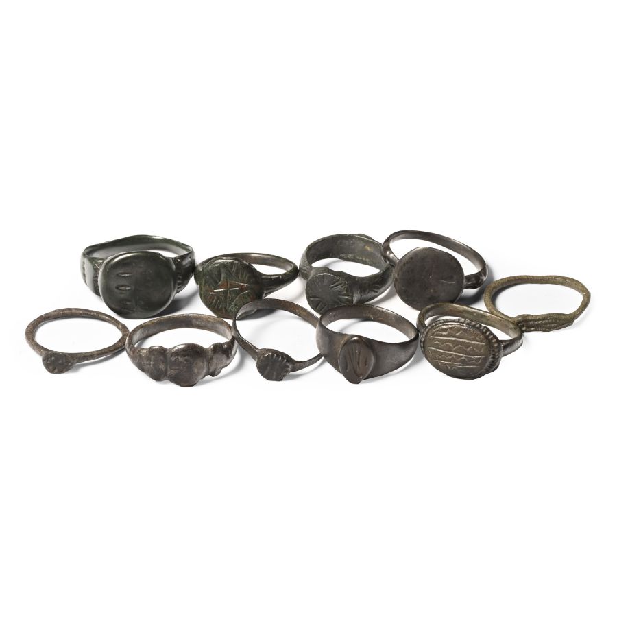 Roman to Medieval Bronze Ring Collection