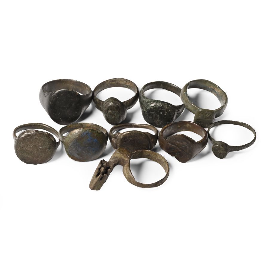 Roman to Medieval Bronze Ring Collection