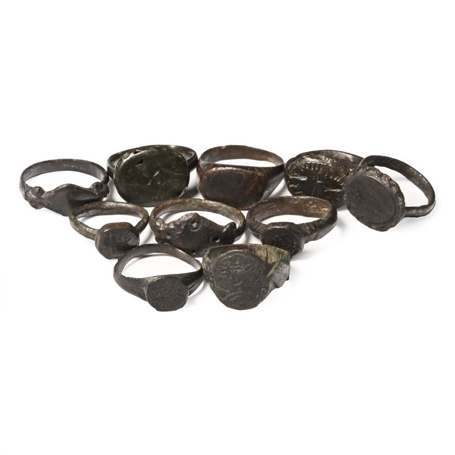Roman to Medieval Bronze Ring Collection