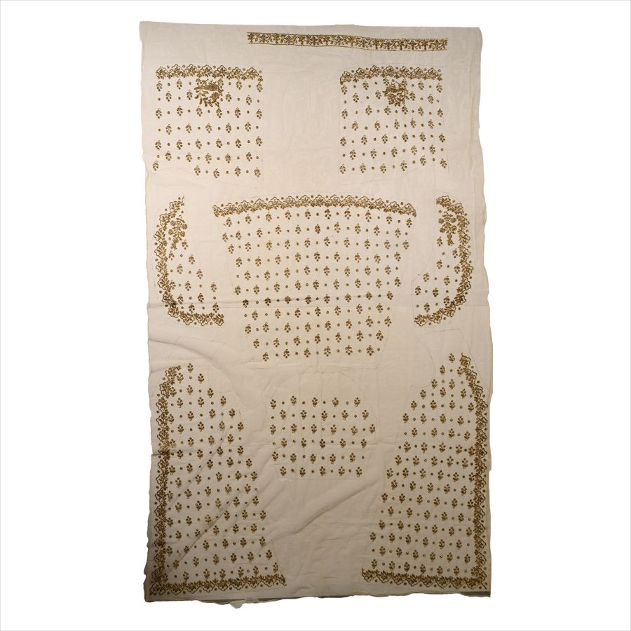 Western Asiatic Textile with Gold Embroidery