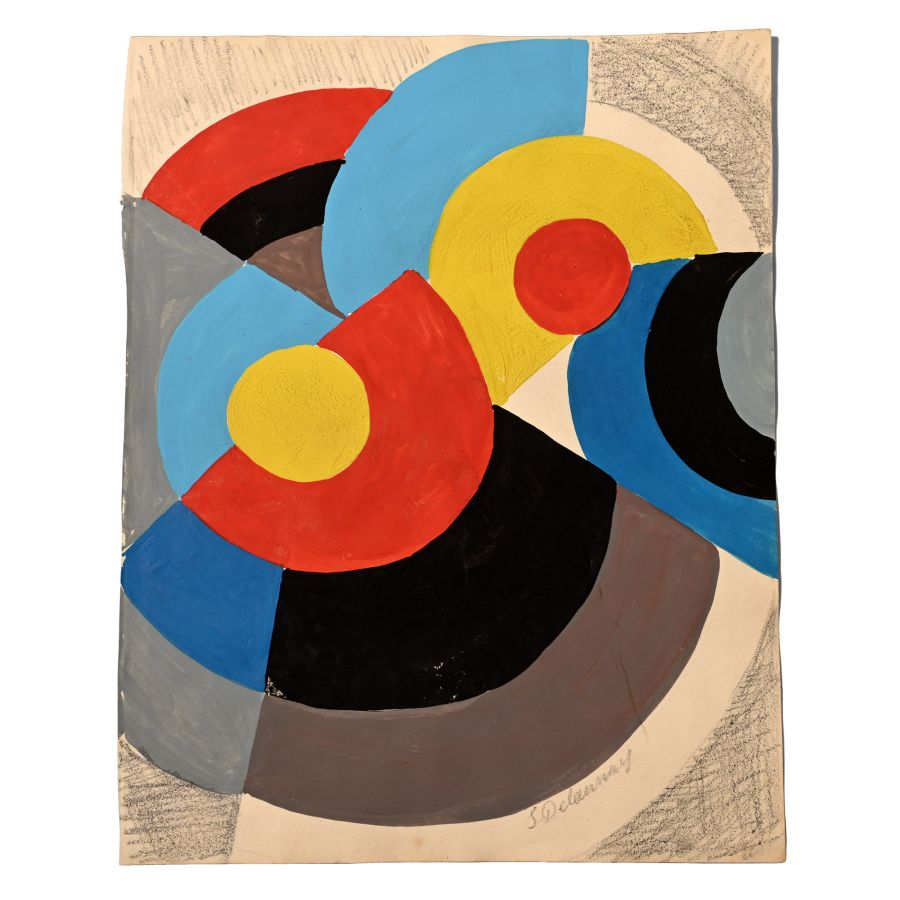 Watercolour Painting, Attributed to Sonia Delaunay (1885-1979)