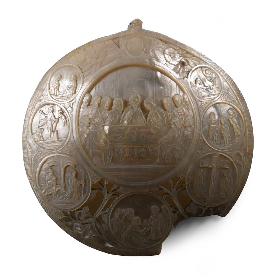 Mother of Pearl with Scenes from the Bible