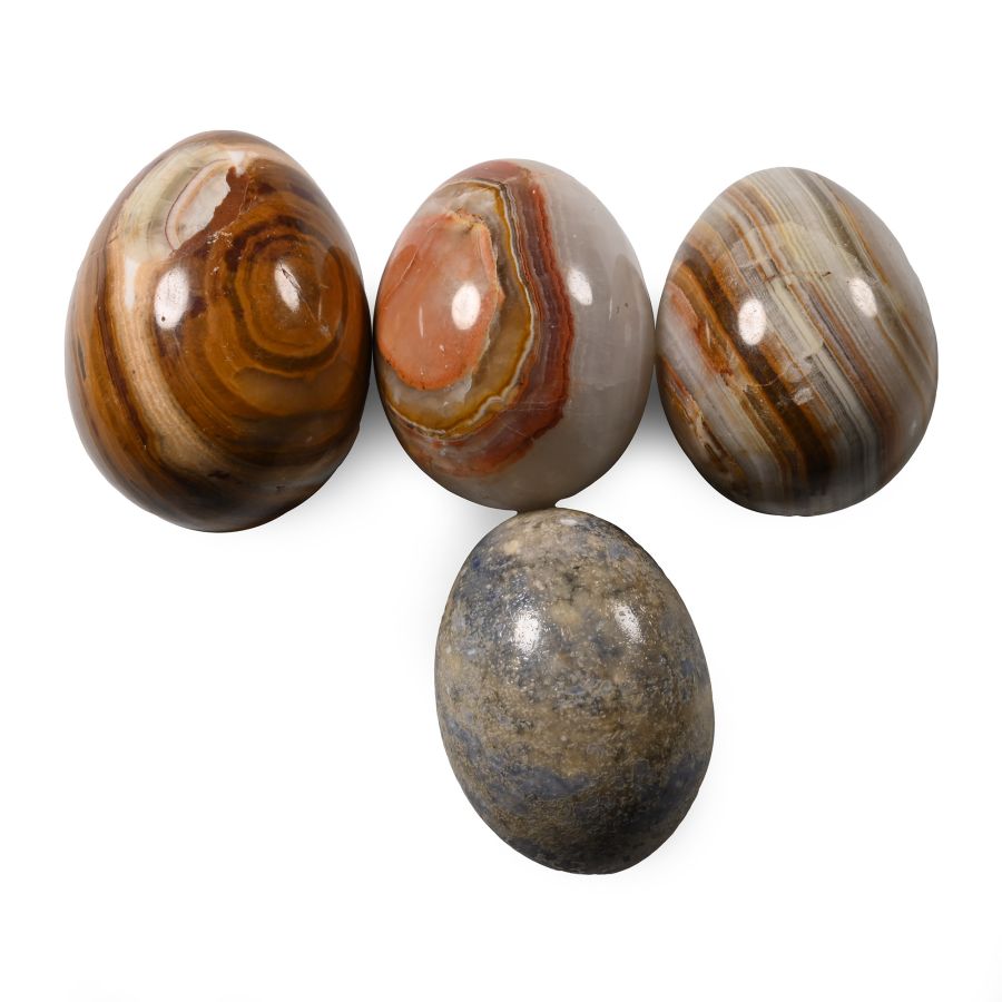 Polished Mineral Specimen Egg Collection