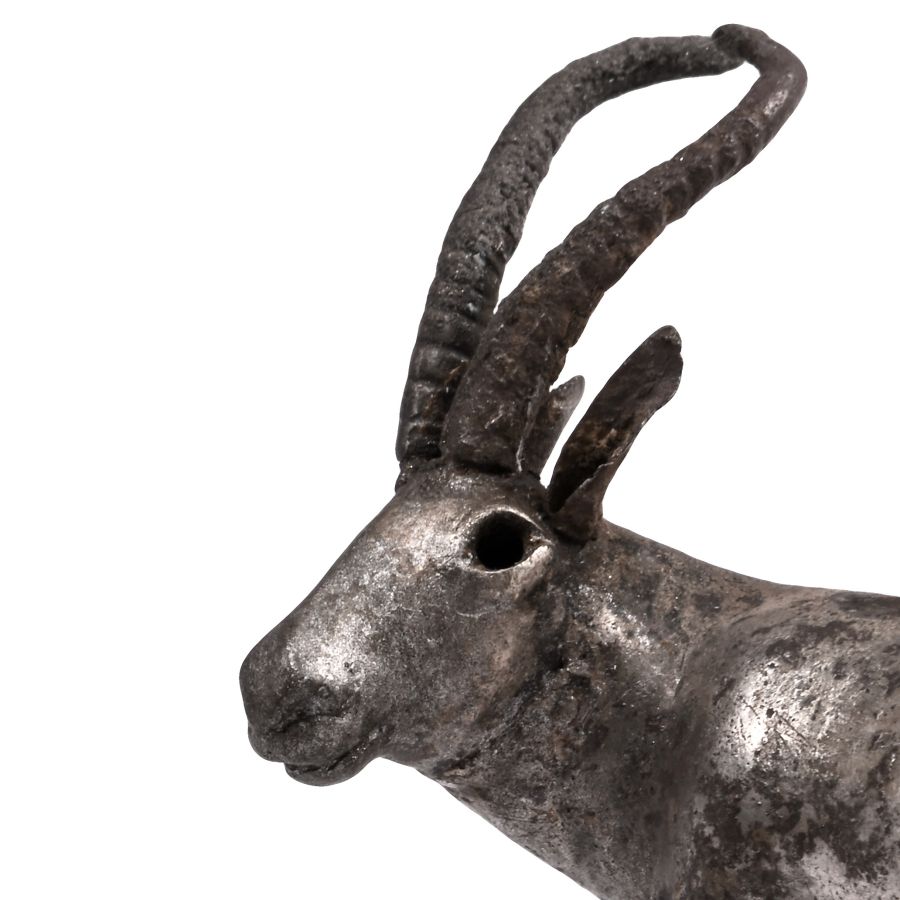 Proto-Elamite Silver Ibex Pendant