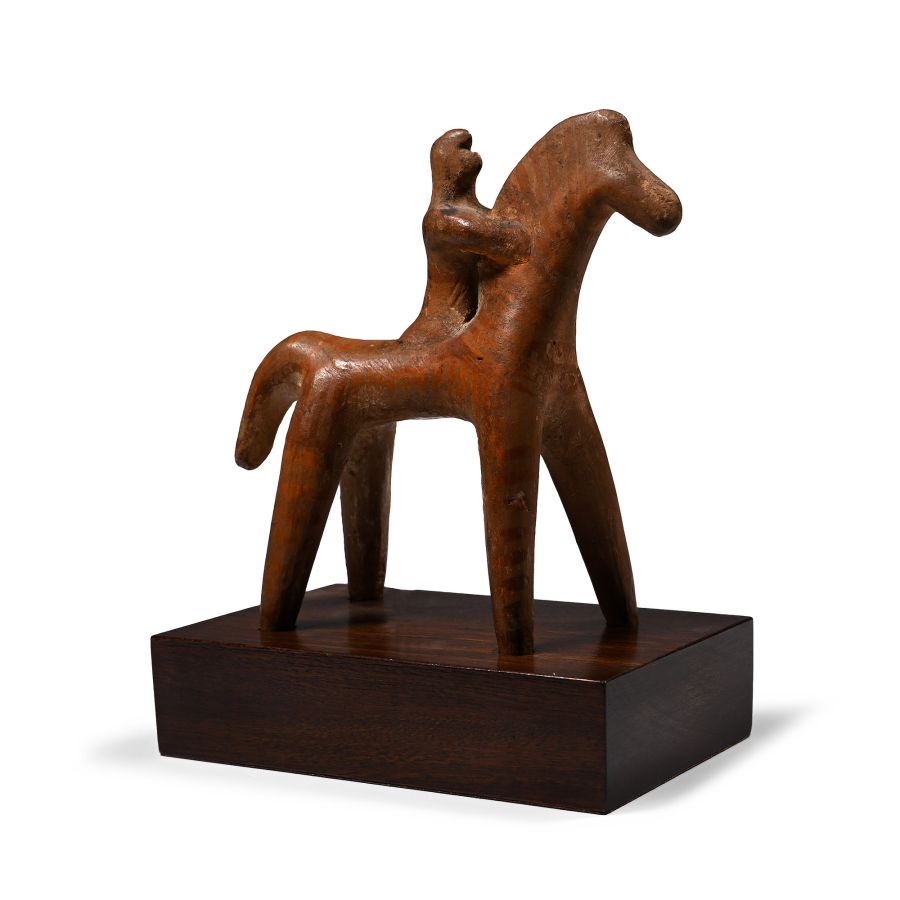 Greek Boeotian Horse and Rider Figure