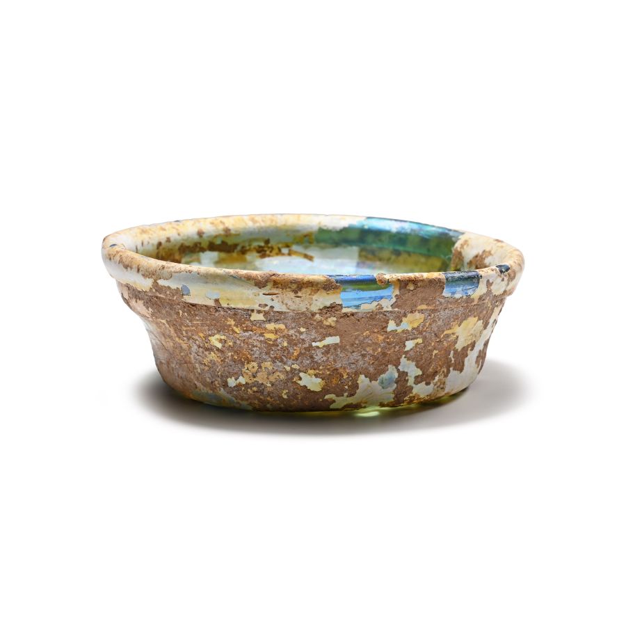 Roman Glass Bowl with Fine Iridescence