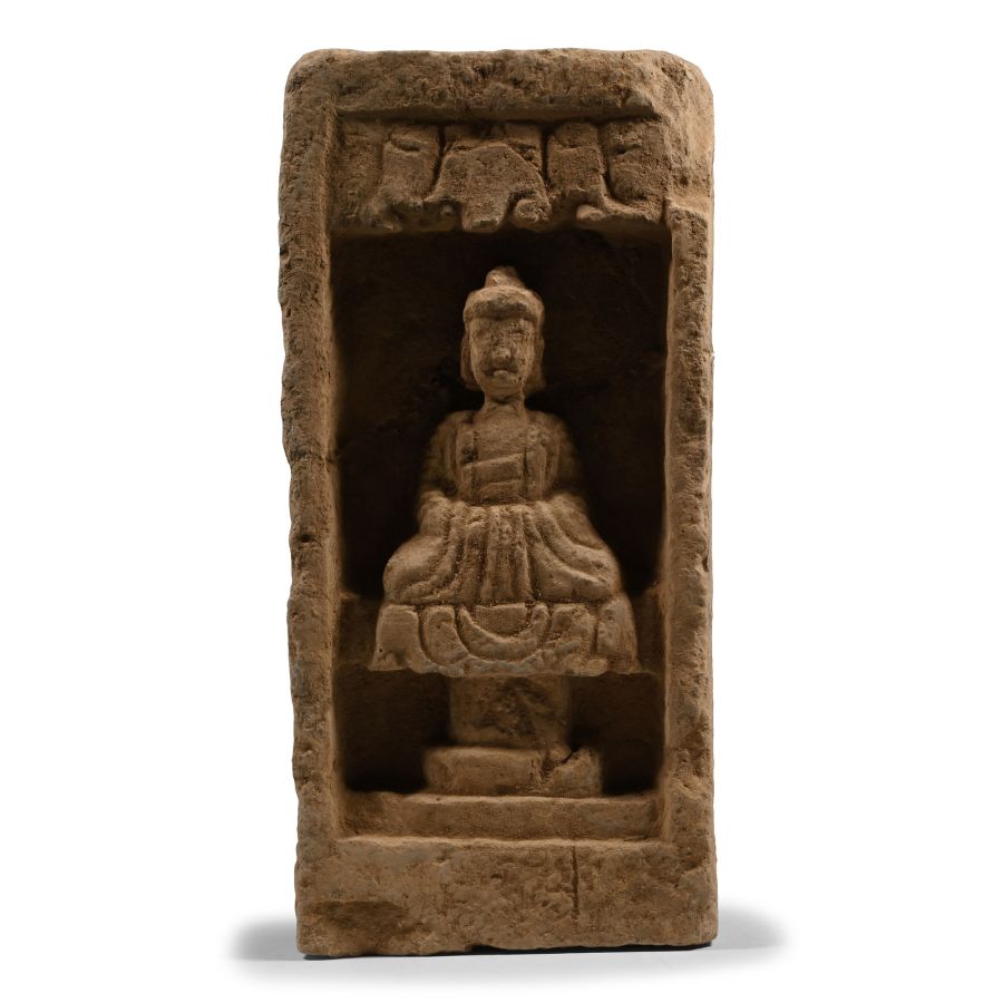 Chinese Wei Terracotta Buddha Brick
