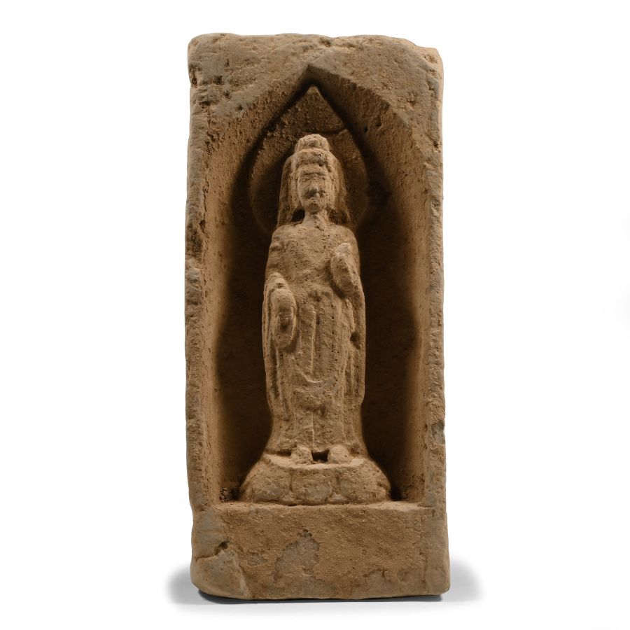 Chinese Wei Terracotta Buddha Brick