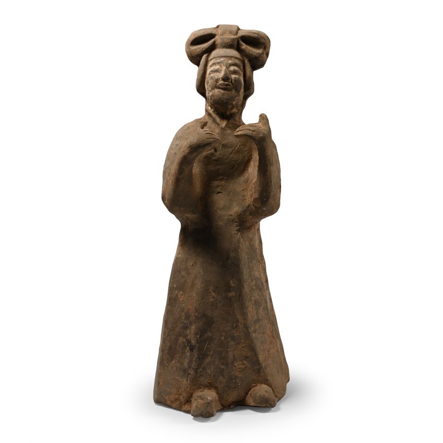 Chinese Wei Terracotta Female Musician