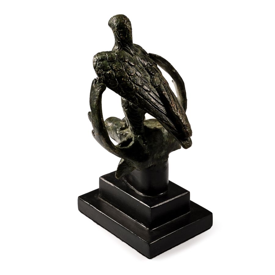 Roman Bronze Jupiter Dolichenus Eagle on the Head of a Stag