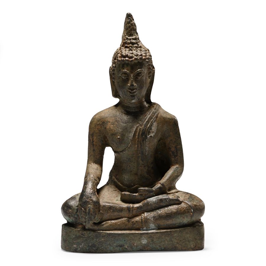 Bronze Seated Buddha Statuette