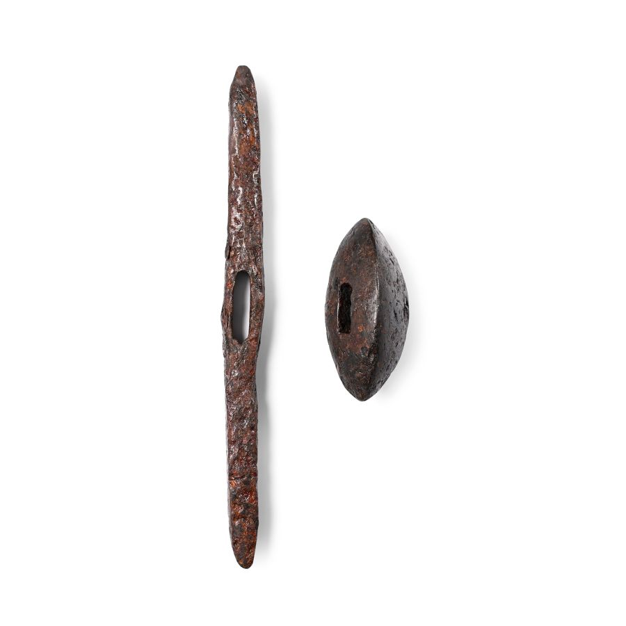 Viking Period Iron Sword Brazil Nut Pommel and Cross Guard
