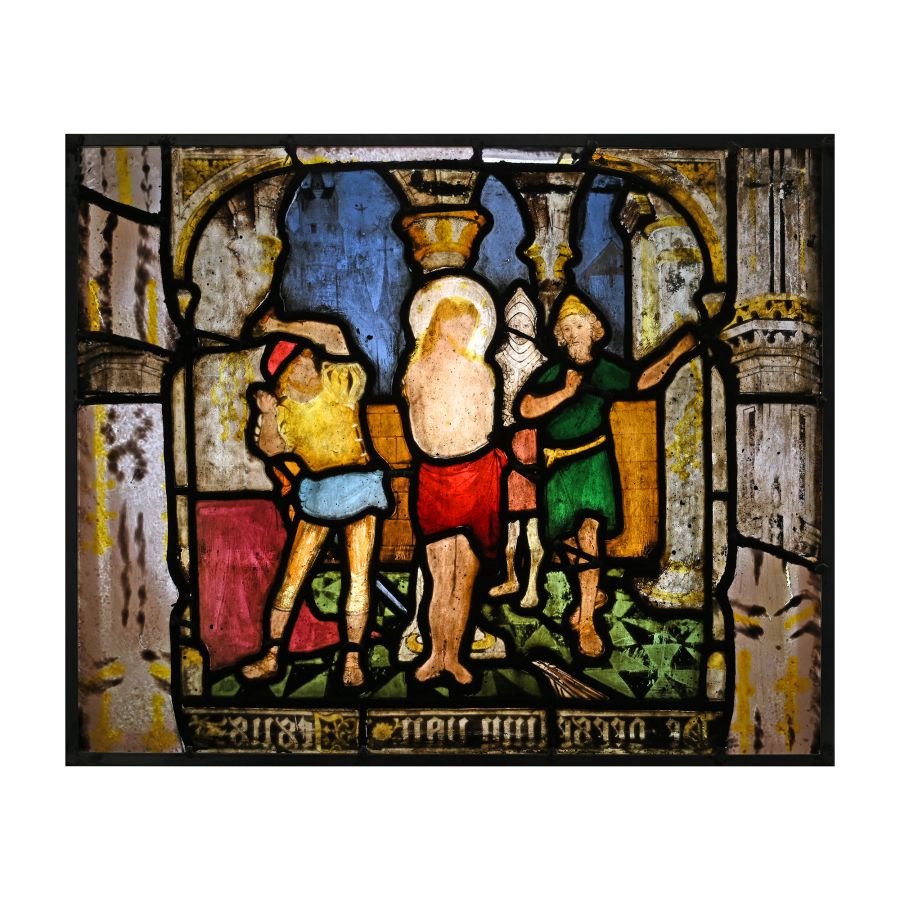 Stained Glass Panel with the Flagellation