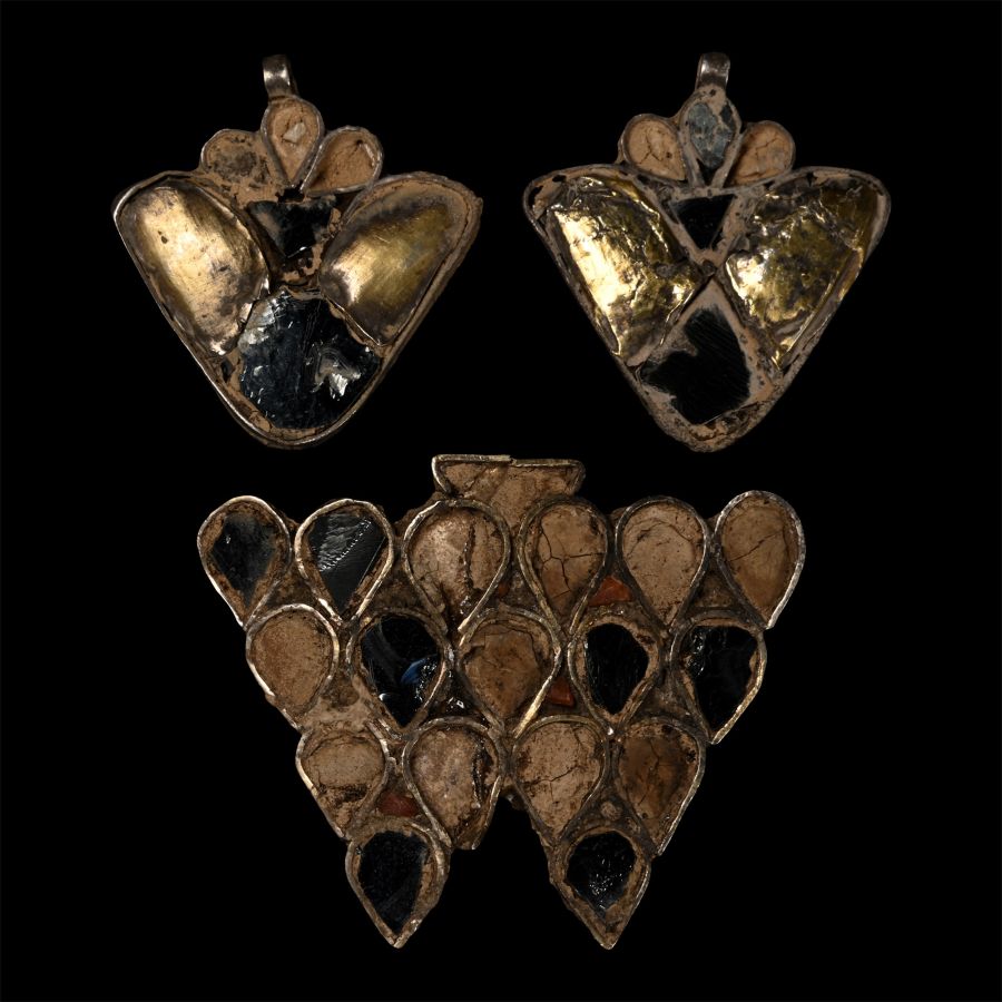 Elamite Silver Pendant with Inlays Group