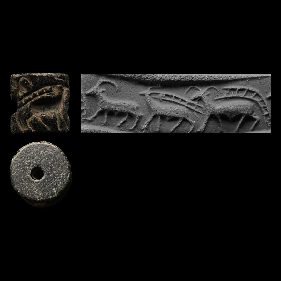Jemdet Nasr Period Steatite Cylinder Seal