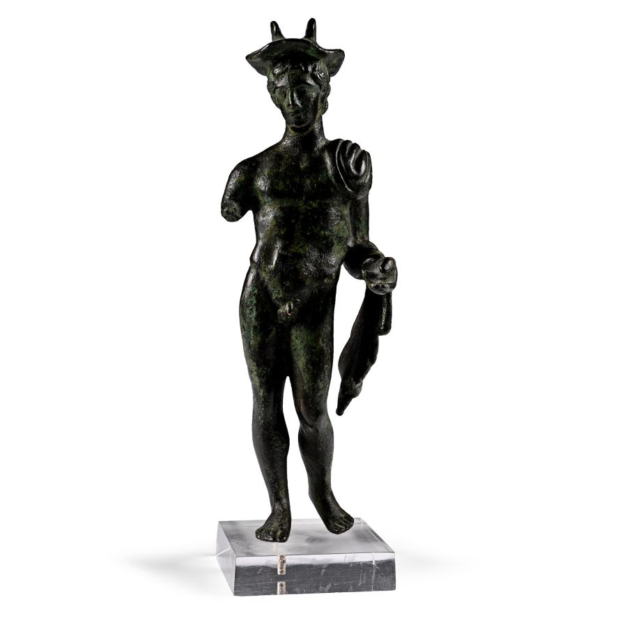Roman Bronze Statue of Mercury
