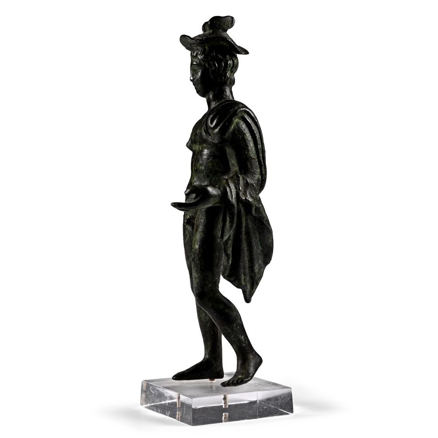 Roman Bronze Statue of Mercury