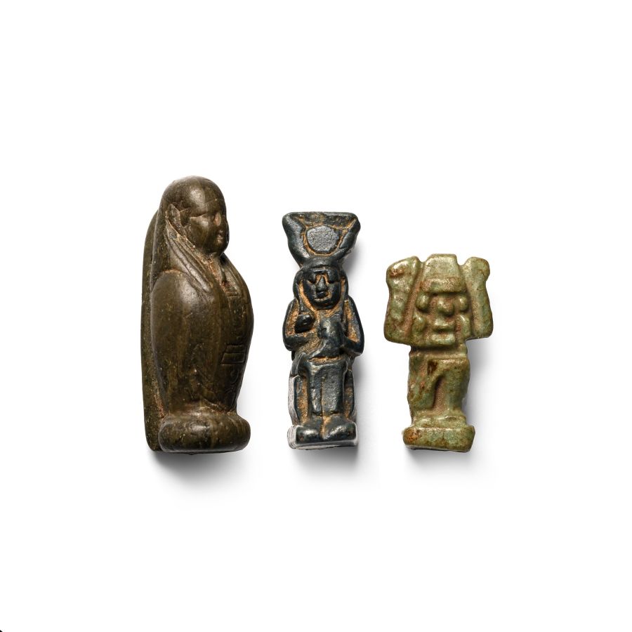 Egyptian Stone and Faience Amulet Group