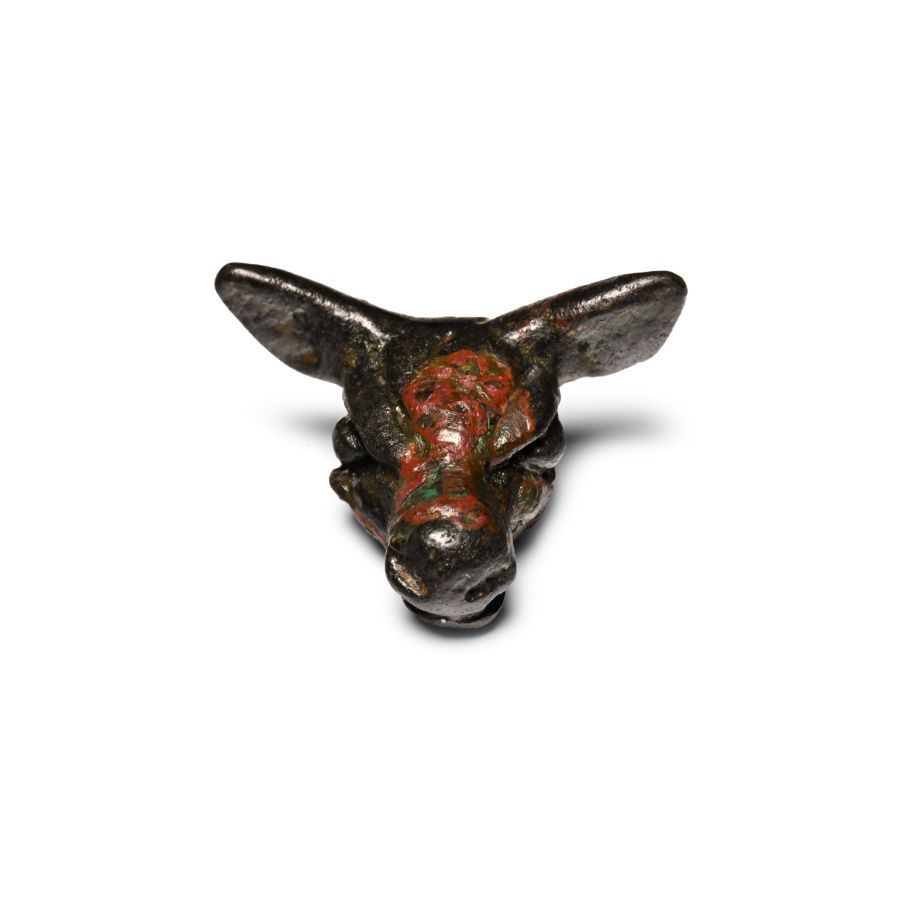 Western Asiatic Bronze Amulet of a Deer's Head