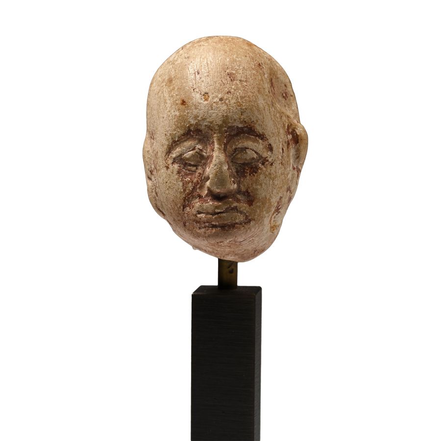 Egyptian Stone Head of a Man