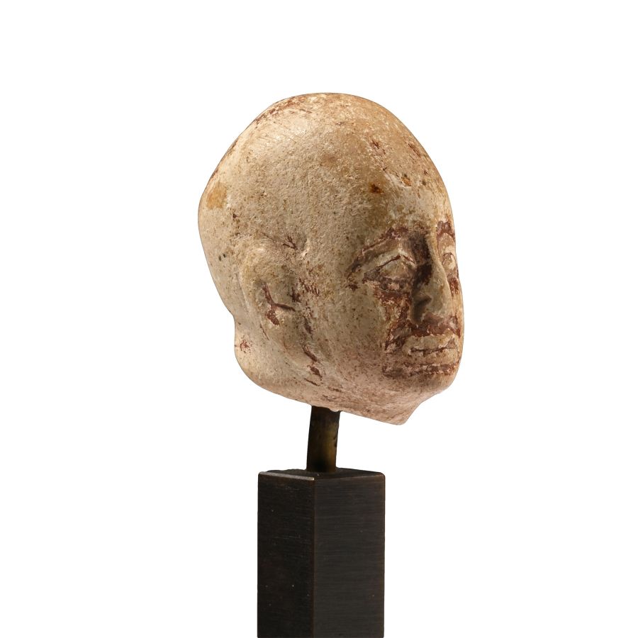 Egyptian Stone Head of a Man