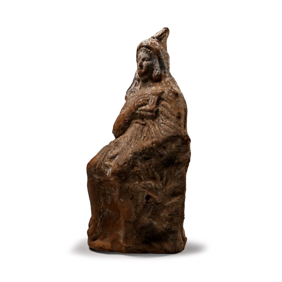 Greek Terracotta Seated Shepherd