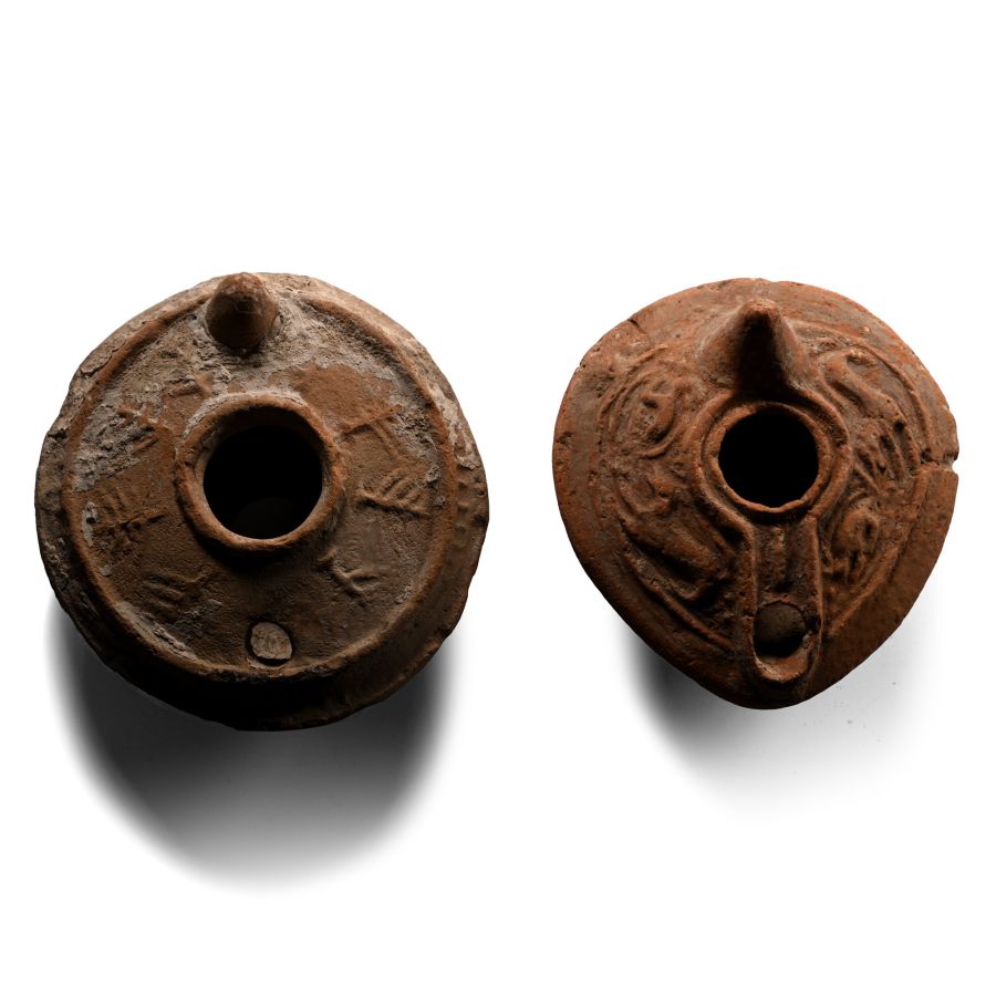 Byzantine Ceramic Oil Lamp Collection