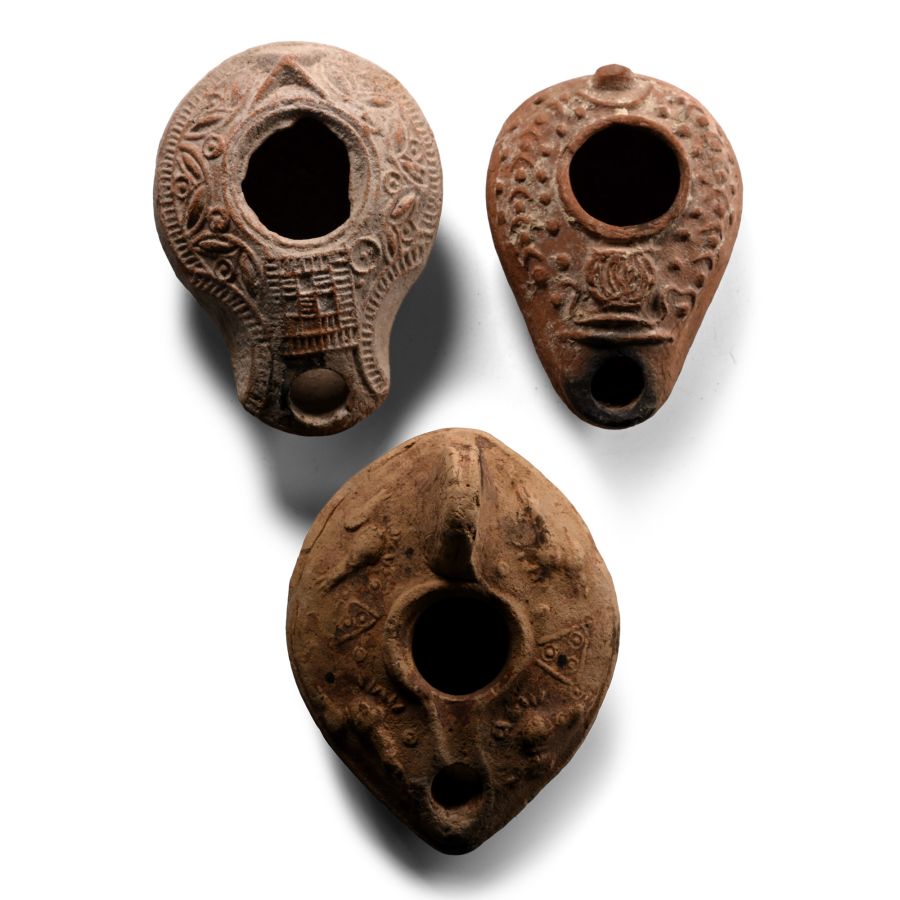 Roman and Byzantine Ceramic Oil Lamp Collection