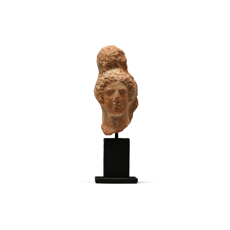 Greek Terracotta Head of a Goddess