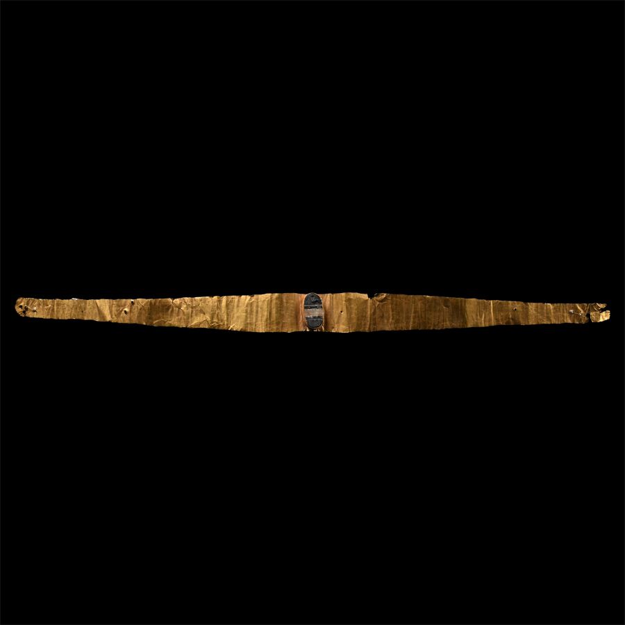Greek Gold Diadem with Glass Gem