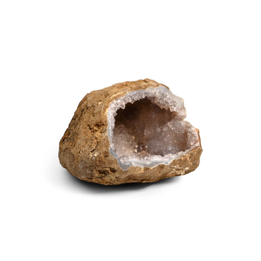 Miniature Amethyst Crystal Cave in Display Case