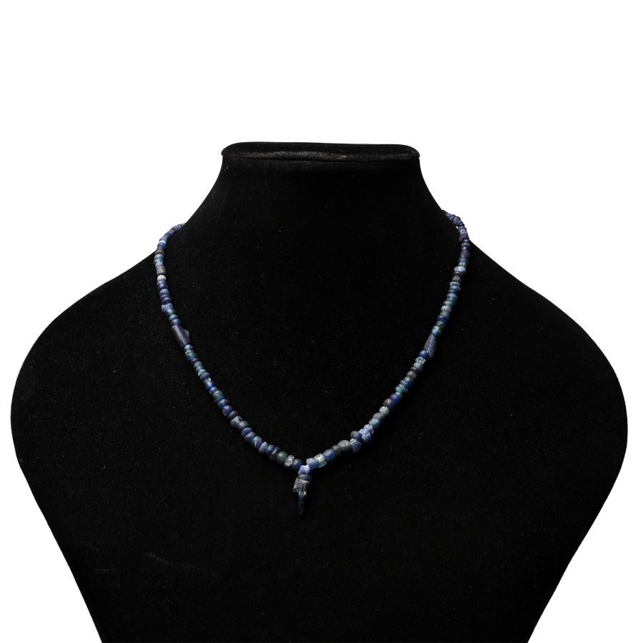 Roman Blue Glass Bead Necklace String